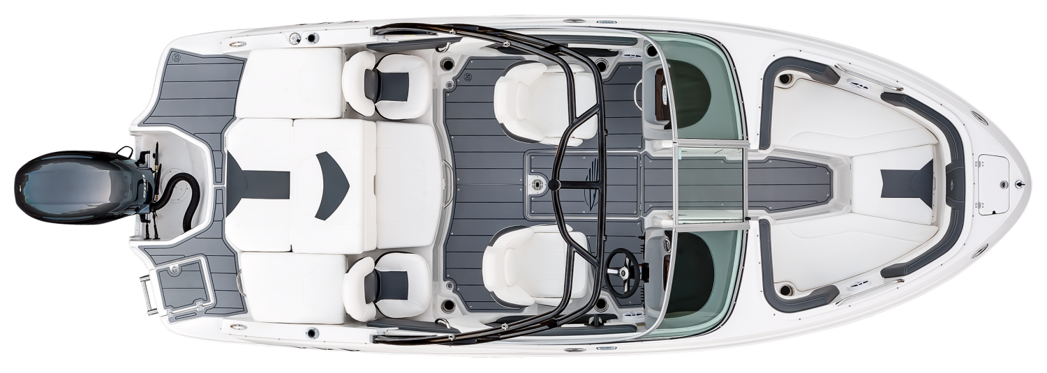 Overhead view of the  Chaparral 21 SSi OB Ski & Fish 