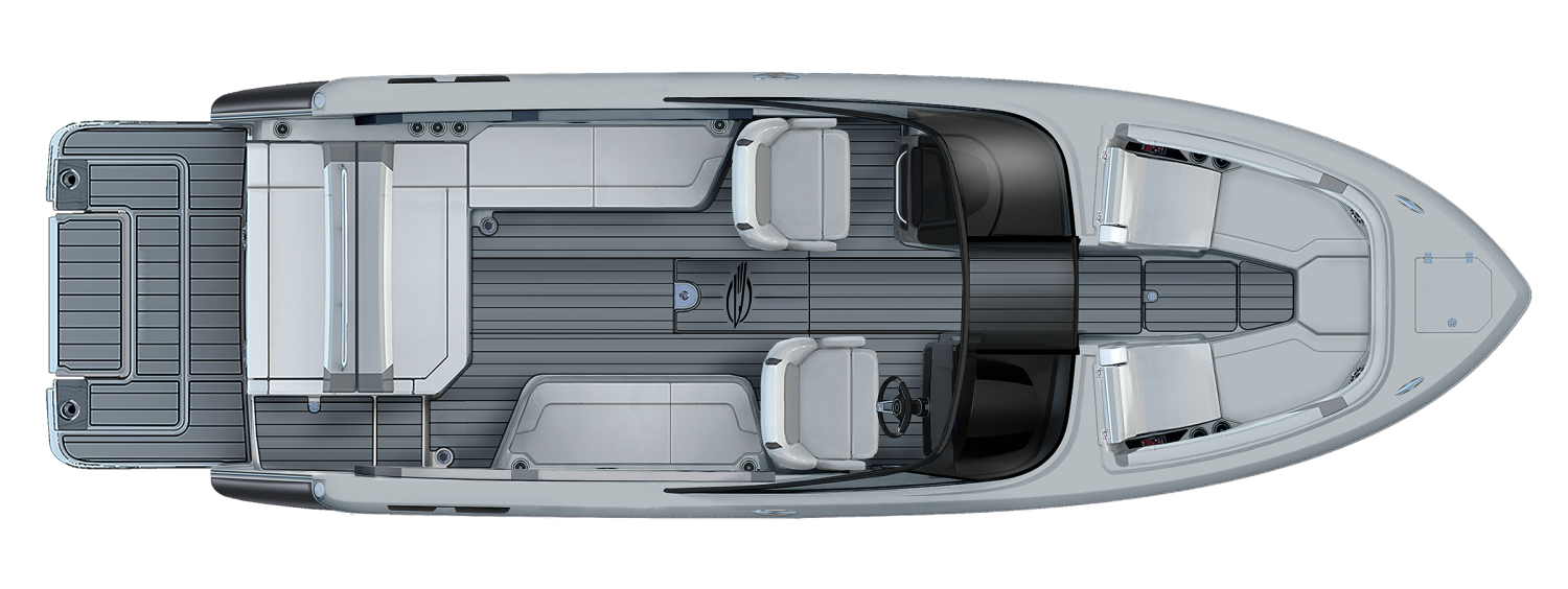 Overhead view of the  Chaparral SSX 30 