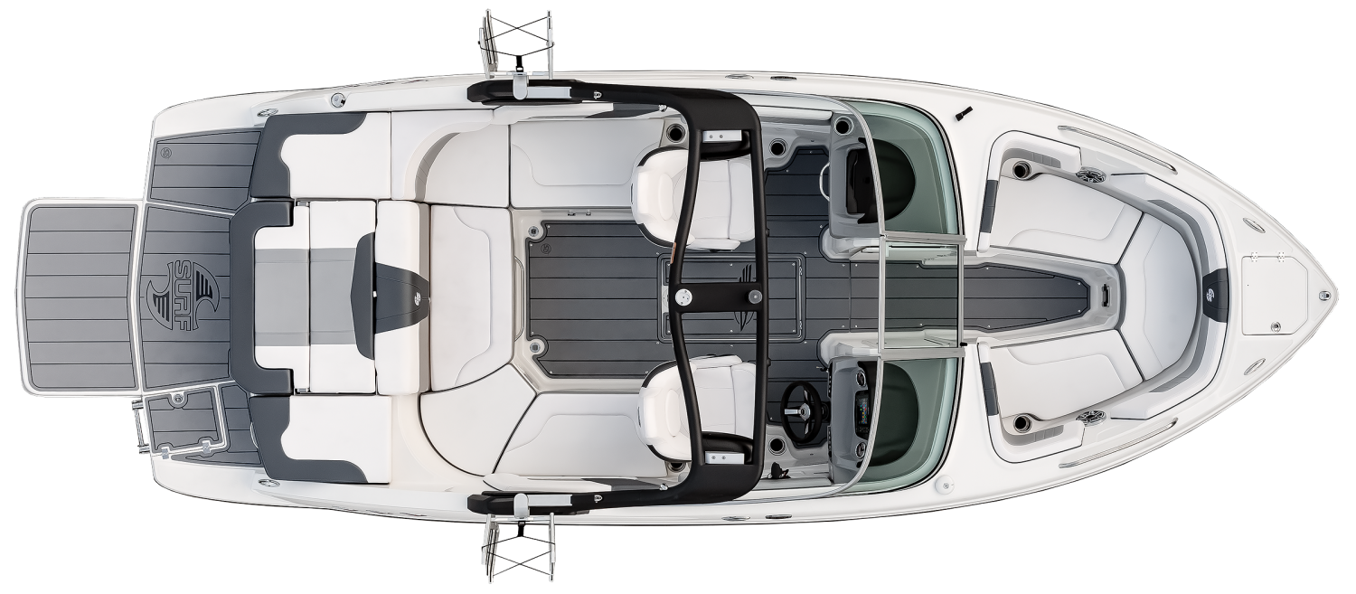 Overhead view of the  Chaparral 23 SURF  