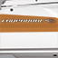 Painted Metallic Apex Hull Graphic - Cayenne with White XL Hull Designator and Surf Badge