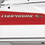 Painted Metallic Apex Hull Graphic - Fire Red with White XL Hull Designator and Surf Badge