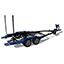 Trailer - Black Matte Frame with Electric Blue Fenders, Aluminum Wheels and Bow Ladder